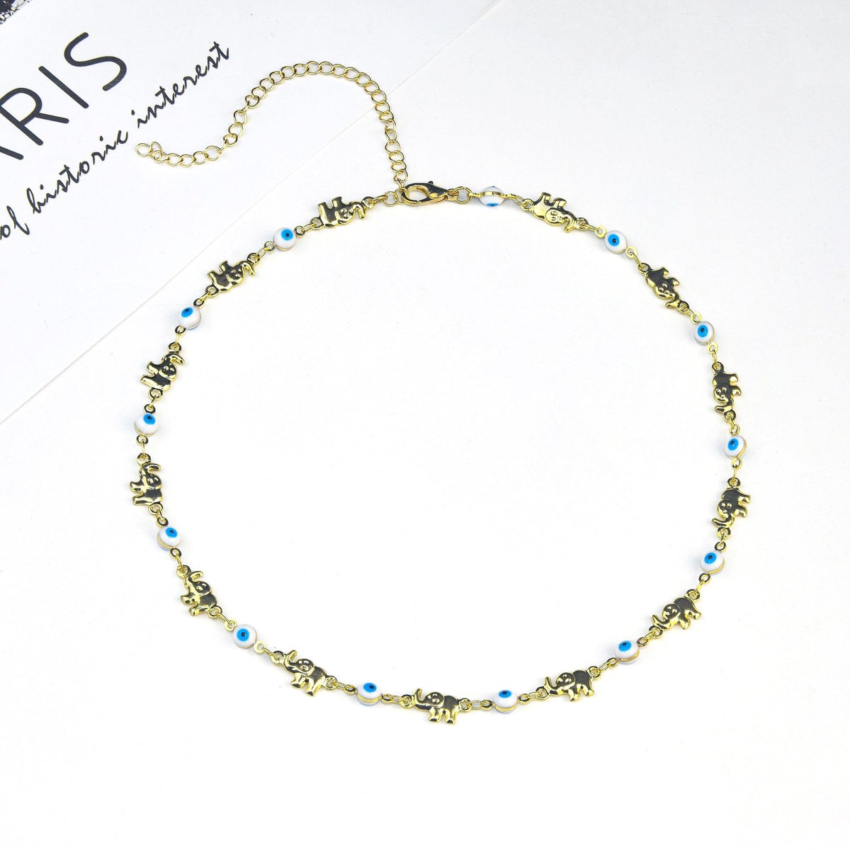 Colorful Elephant Charm Eyewear Chain Acalora