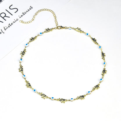 Colorful Elephant Charm Eyewear Chain Acalora