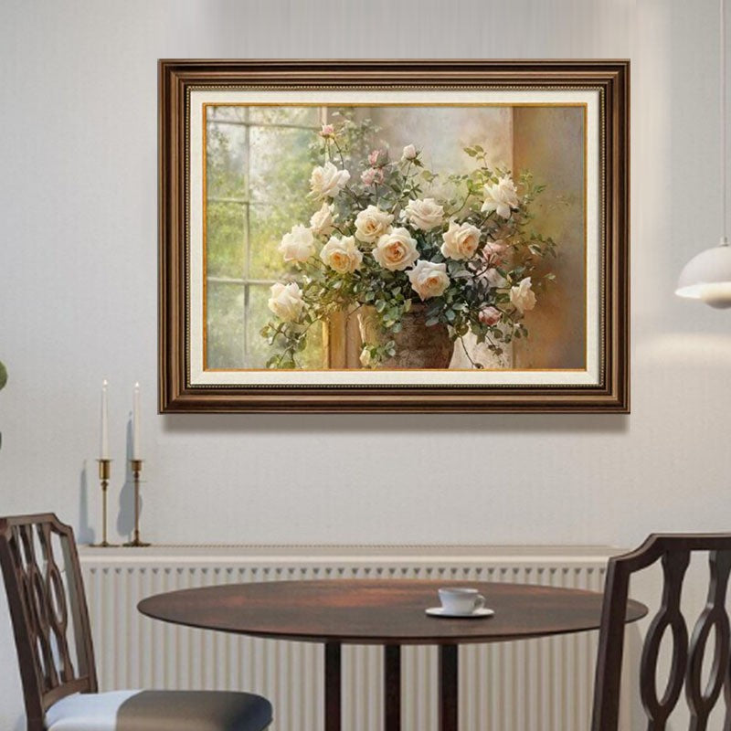 Vintage Flower Pattern Still Life Art Print