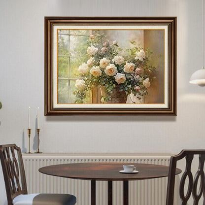 Vintage Flower Pattern Still Life Art Print