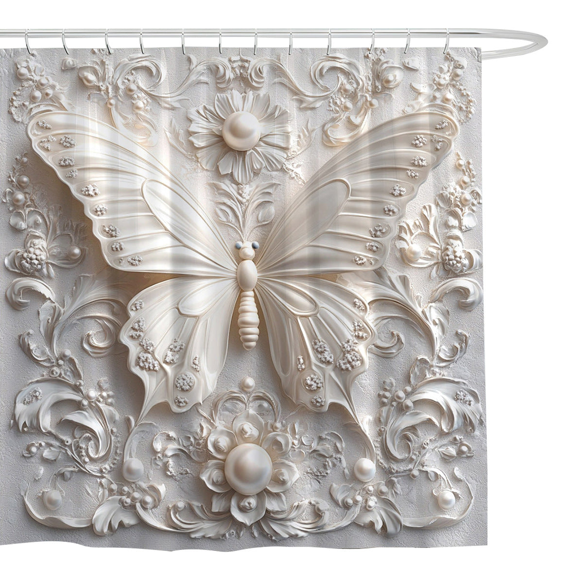 Artistic Butterfly Shower Curtain