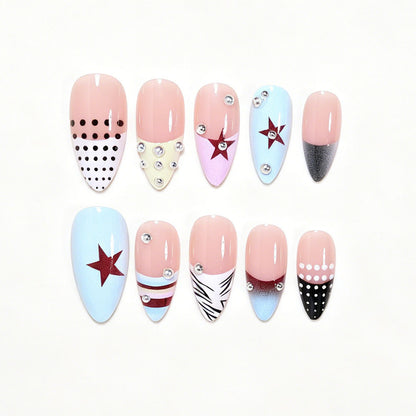 Artistic Stiletto Press-On Nail Art Collection Acalora