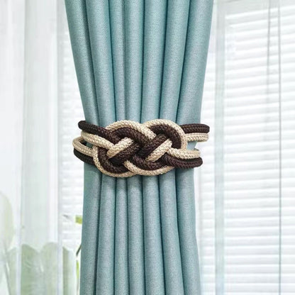 Decorative curtain tieback with braided design Acalora