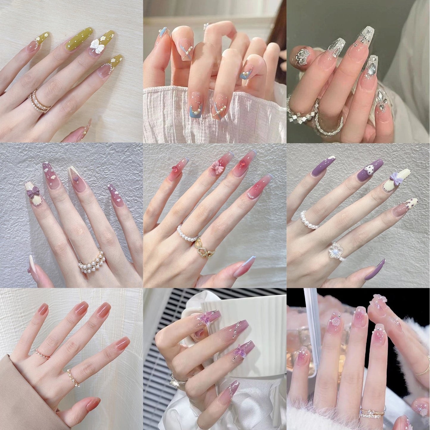 Festive Nail Art Press-Ons Acalora