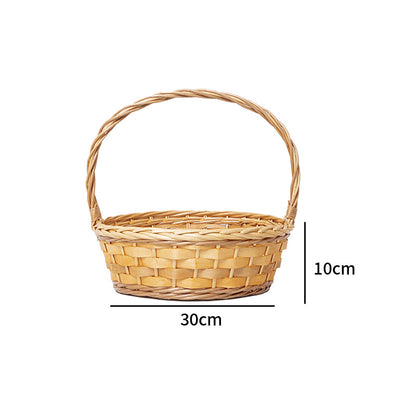 Handmade basket with sturdy handle