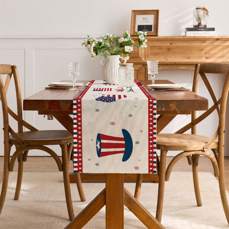 Decorative Patriotic Table Runner