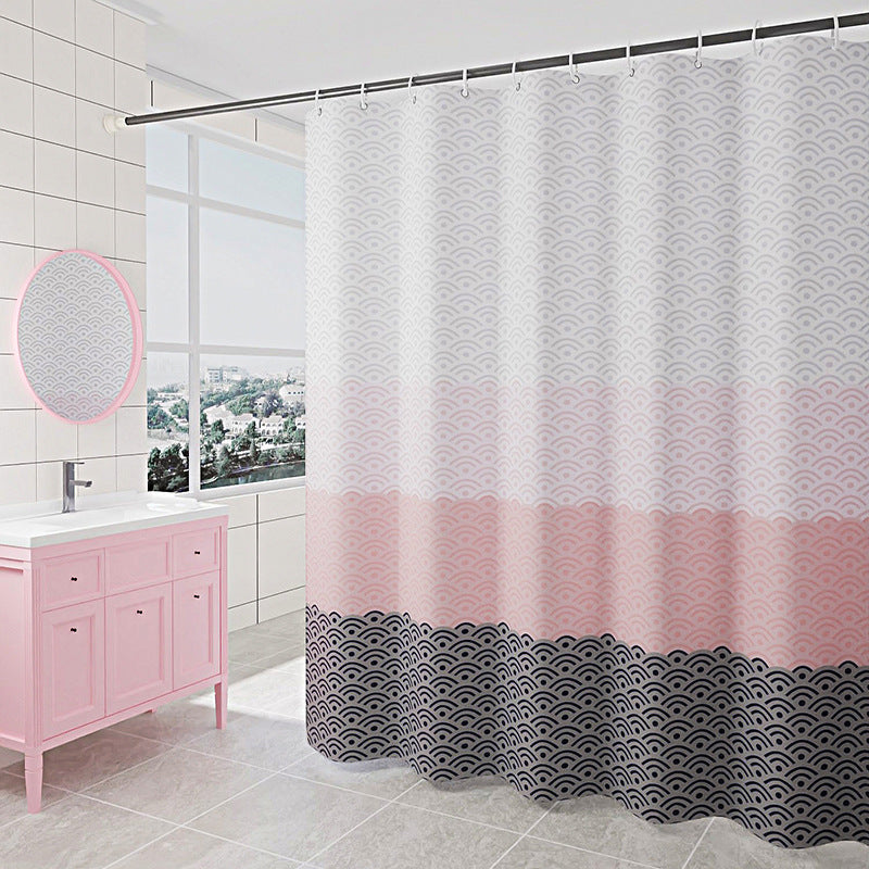 Modern Abstract Printed Shower Curtain