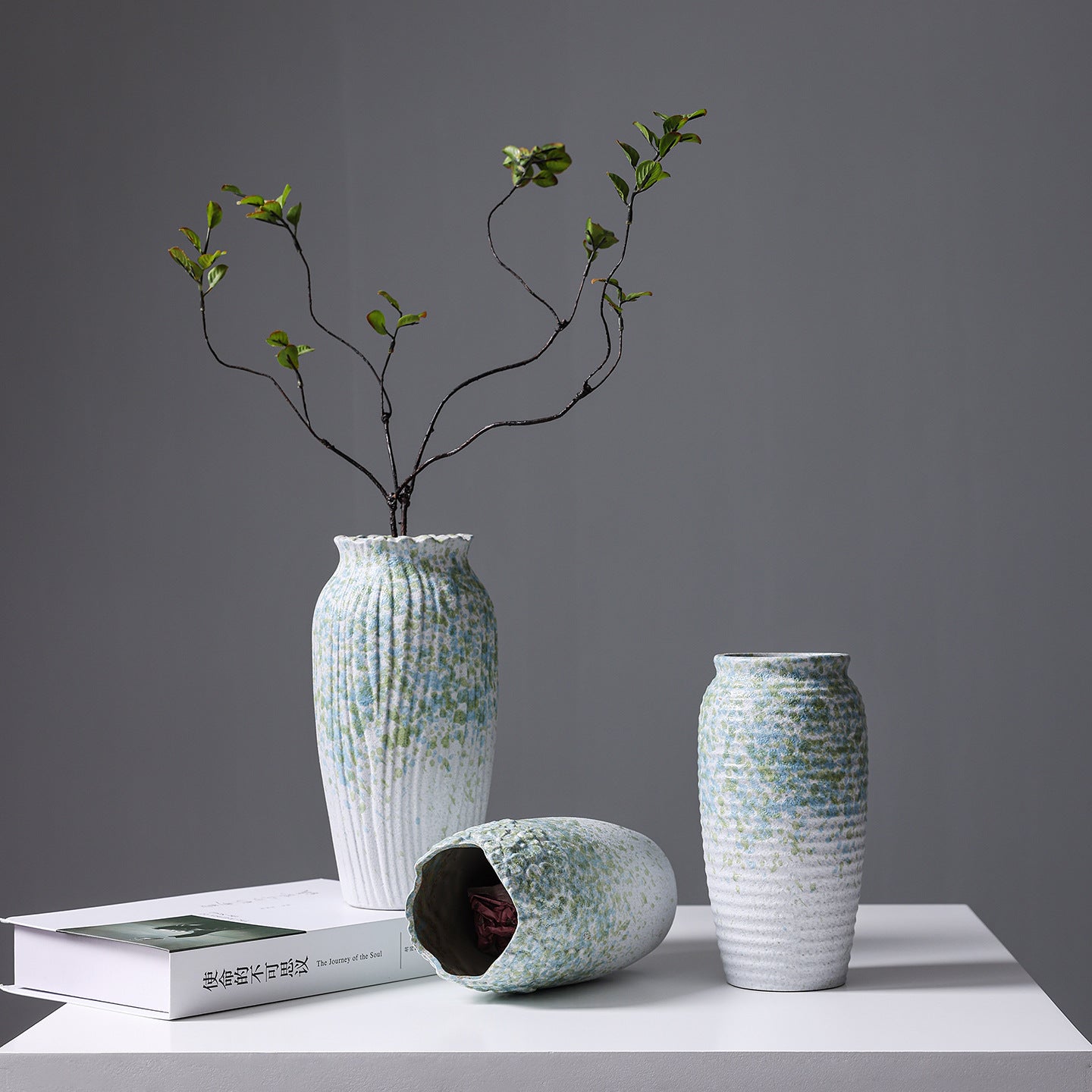 Artistic Glazed Ceramic Vase
