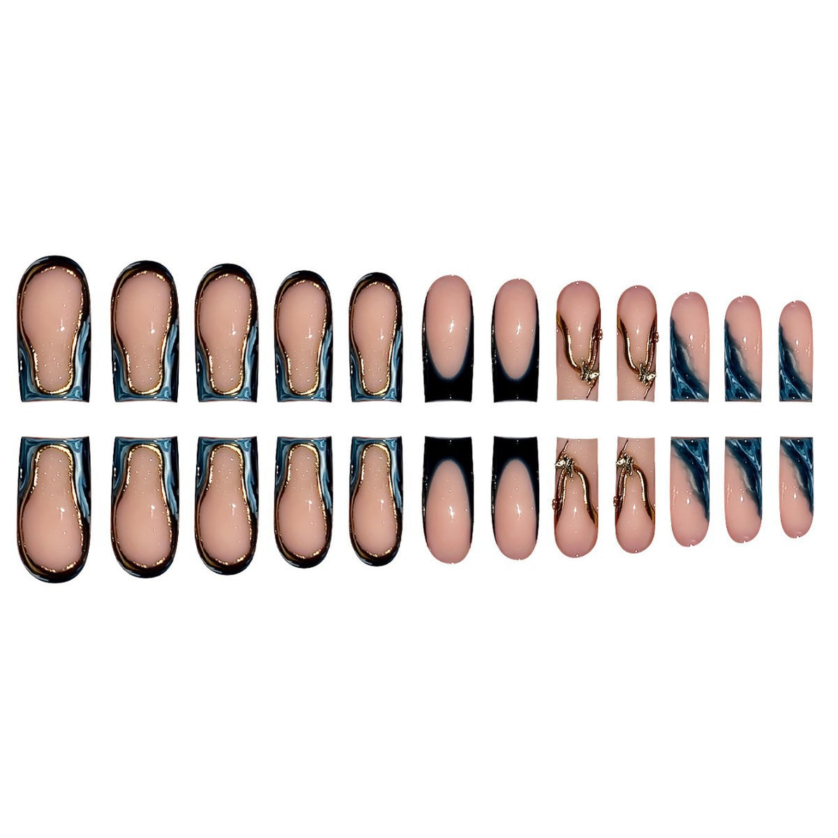 Artistic Stiletto Press-On Nail Set Acalora
