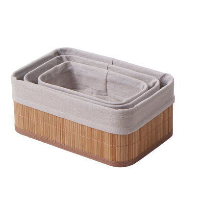 Storage baskets with decorative fabric insert Acalora