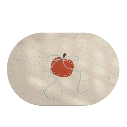 Playful Lemon-Themed Bath Mat