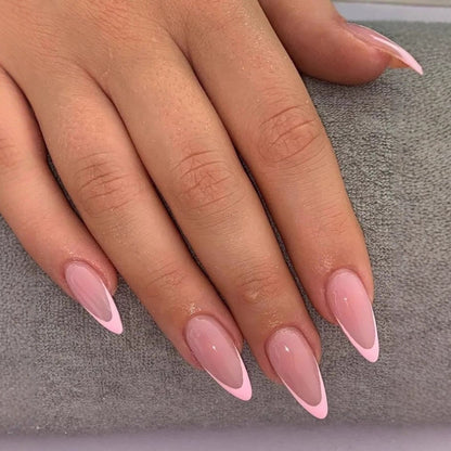 Nail design with French tip Acalora