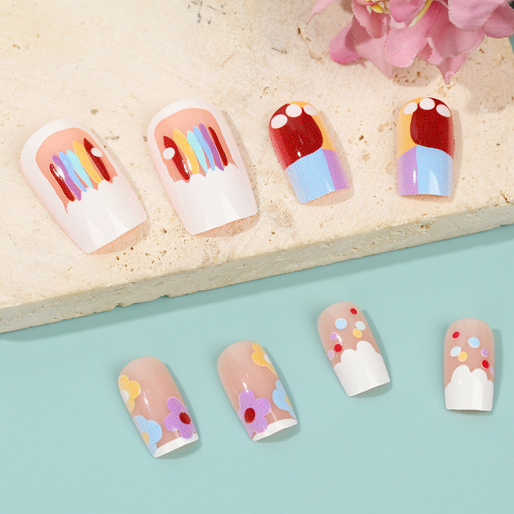 Creative Nail Art Set with Colorful Designs Acalora