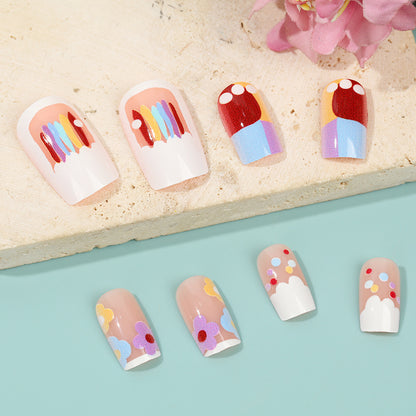 Creative Nail Art Set with Colorful Designs Acalora