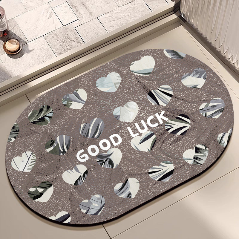 Decorative Motivational Bath Mat Acalora