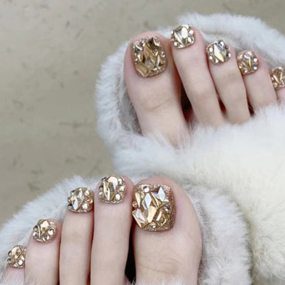Luxury Press-On Toenail Art Set Acalora