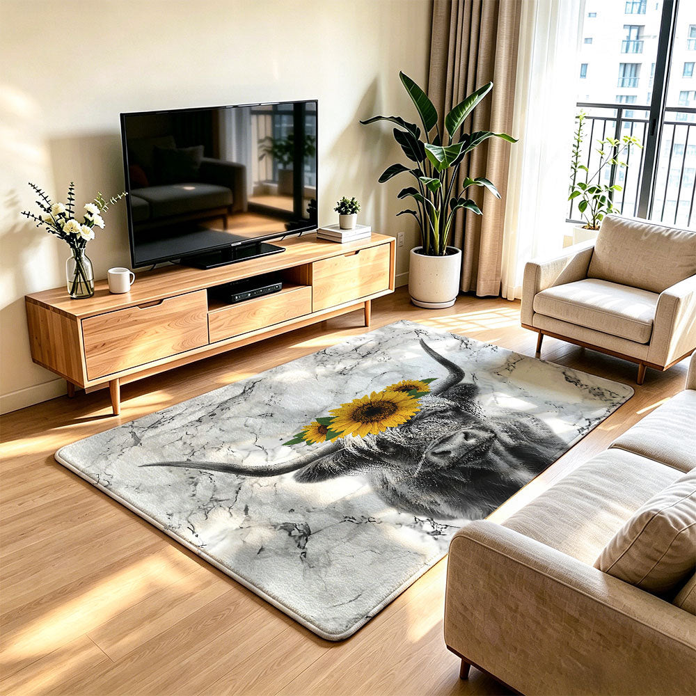 Unisex Artistic Cat Print Area Rug
