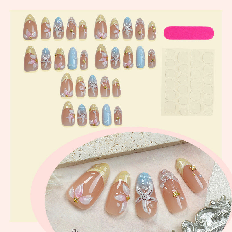 Floral Decorative Press-On Nail Set Acalora 1788495993