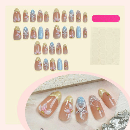 Floral Decorative Press-On Nail Set Acalora 1788495993