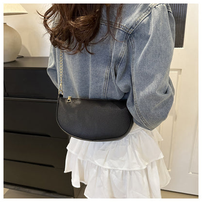 Minimalist Half-Moon Crossbody Bag Acalora