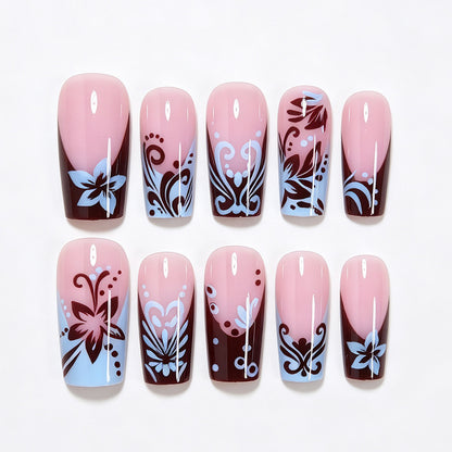 Artistic Long Nail Wraps Acalora