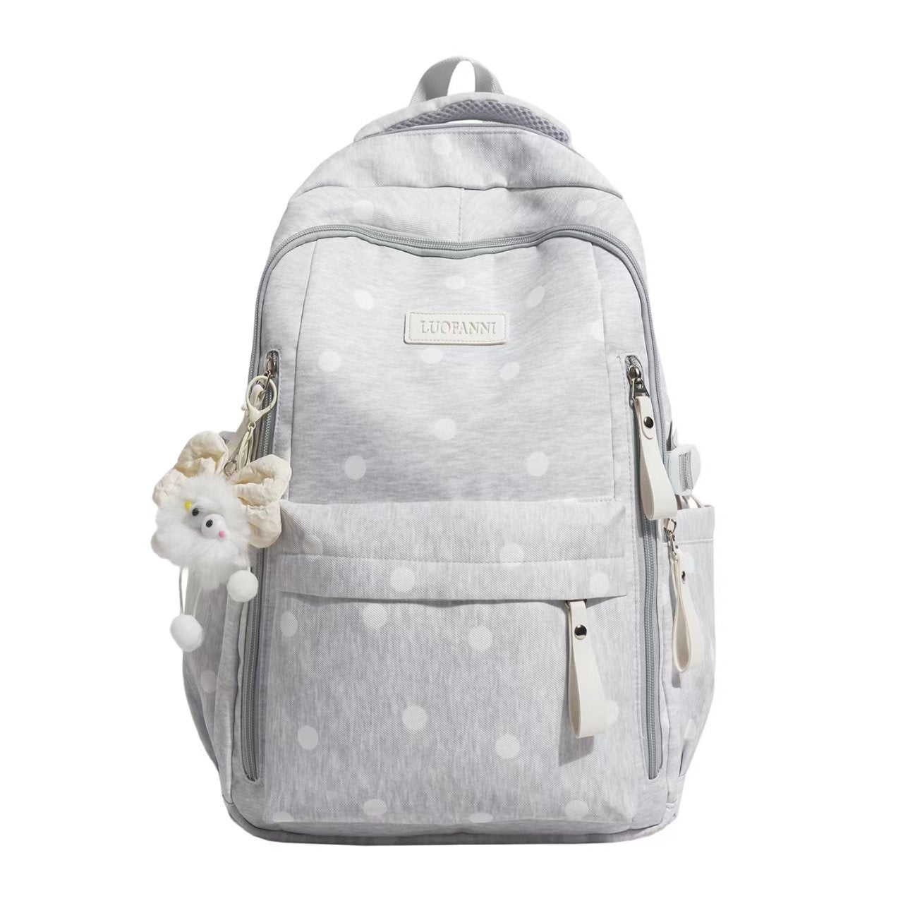 Polka Dot Multi-Pocket Backpack Bowlift