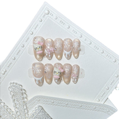 Decorative Themed Press-On Nail Art Set Acalora