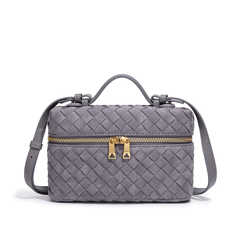 Handcrafted Textured Leather Crossbody Bag Acalora
