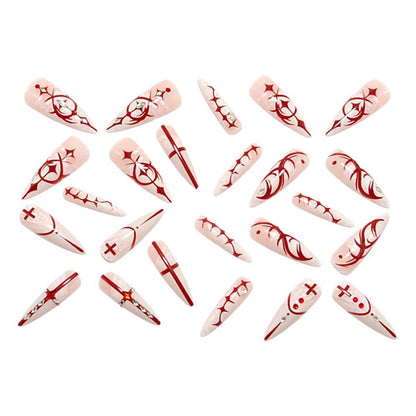 Artificial nails with elegant 3D applications and filigree design Acalora