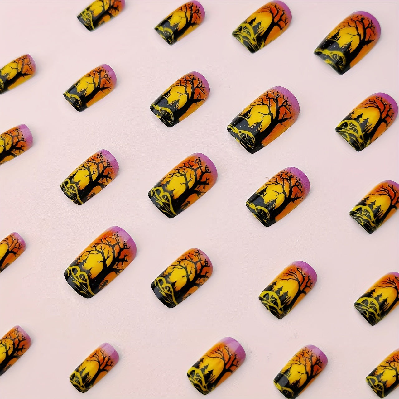 Dramatic Halloween-Themed Nail Art Acalora