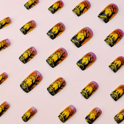 Dramatic Halloween-Themed Nail Art Acalora