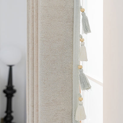 Decorative curtain with tassel trim Acalora