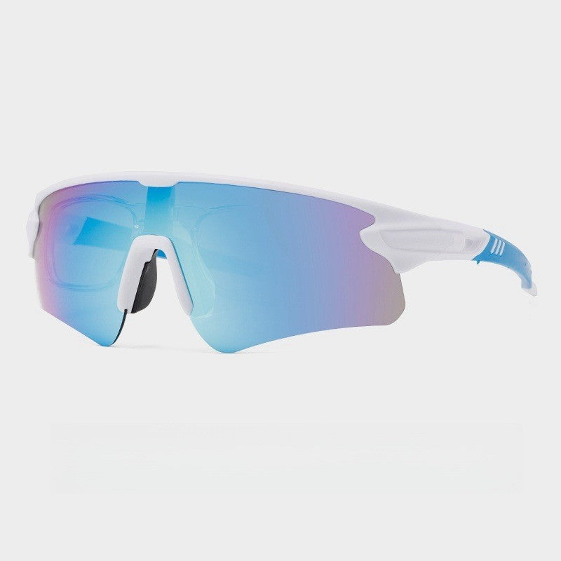 Unisex sporty high-performance sunglasses with aerodynamic design and adjustable nose pad Bowlift