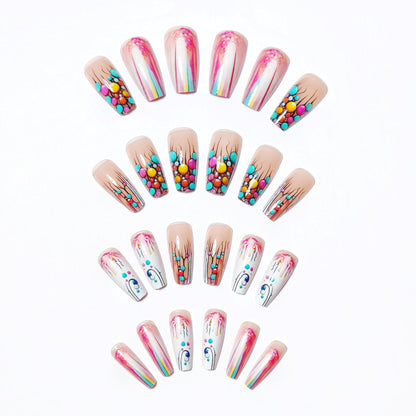Artistic 3D Bubble Nail Art Acalora
