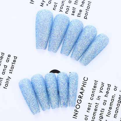 High-quality artificial nails with glitter effects Acalora