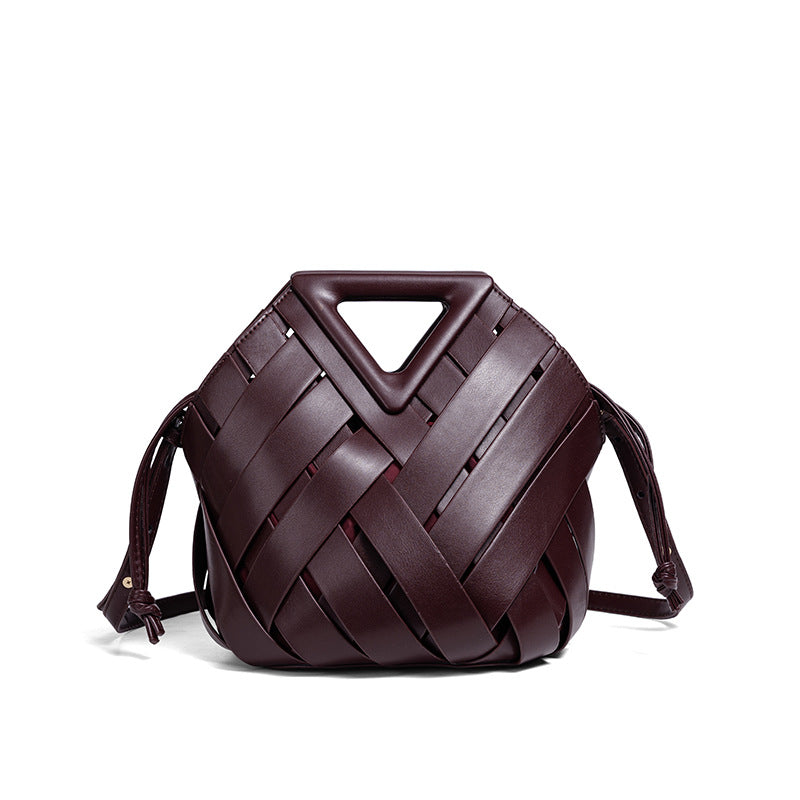 Woven Leather Handbag Acalora
