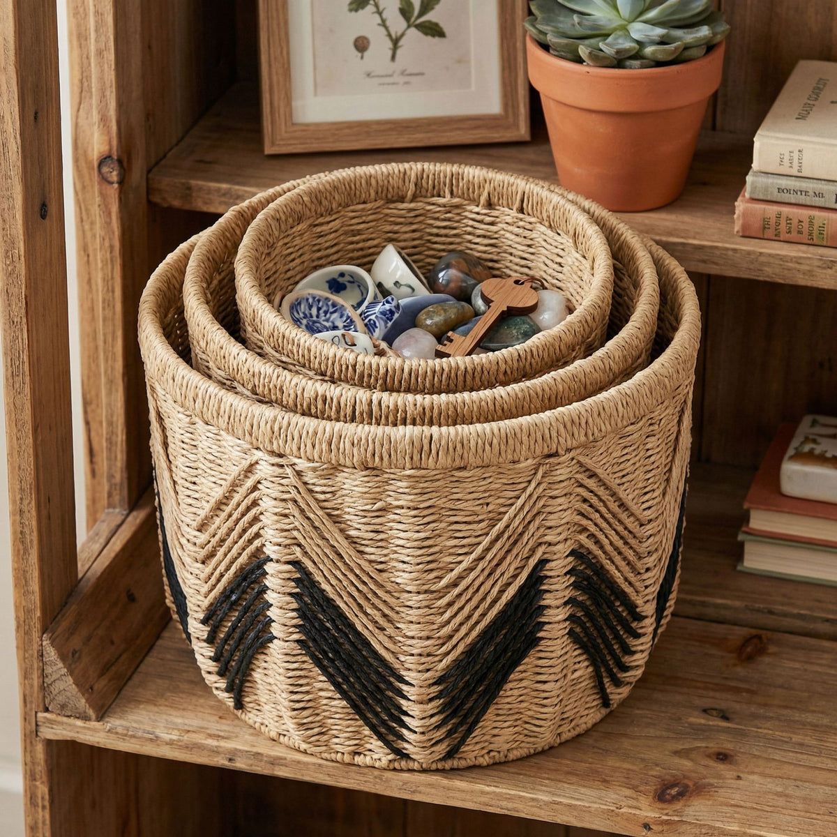 Decorative storage basket Acalora