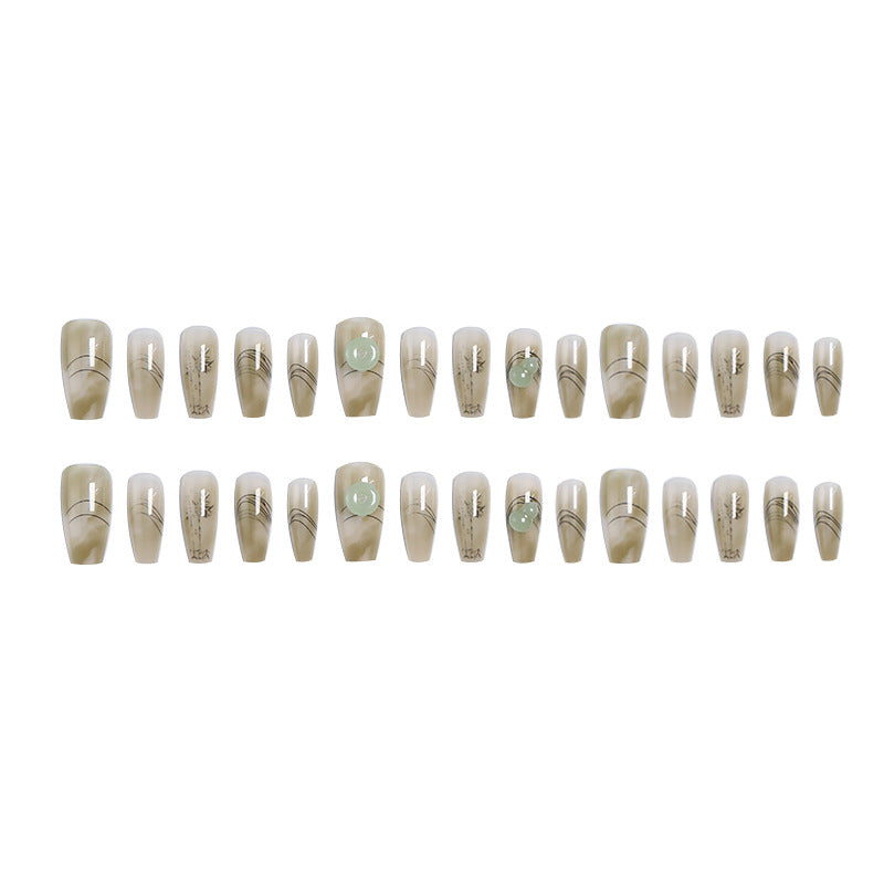 Artificial nails with modern geometric design Acalora