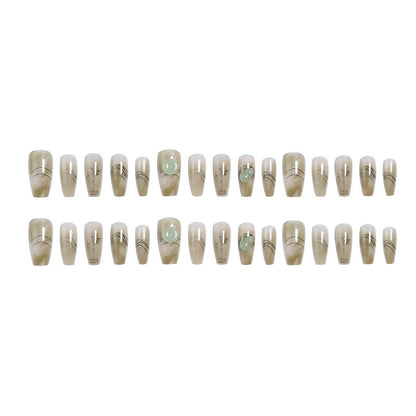 Artificial nails with modern geometric design Acalora