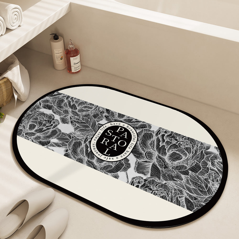 Decorative Motivational Bath Mat Acalora