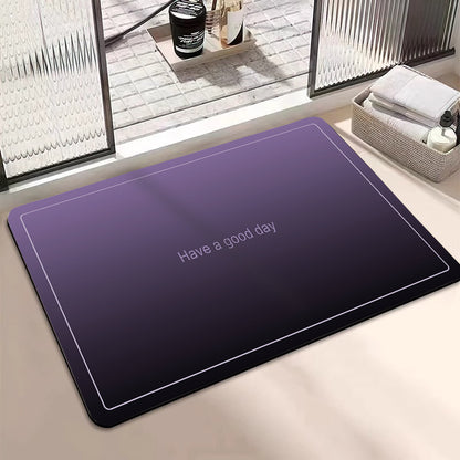 Motivational Phrase Bath Mat Acalora