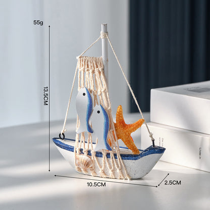 Nautical Duck Figurine