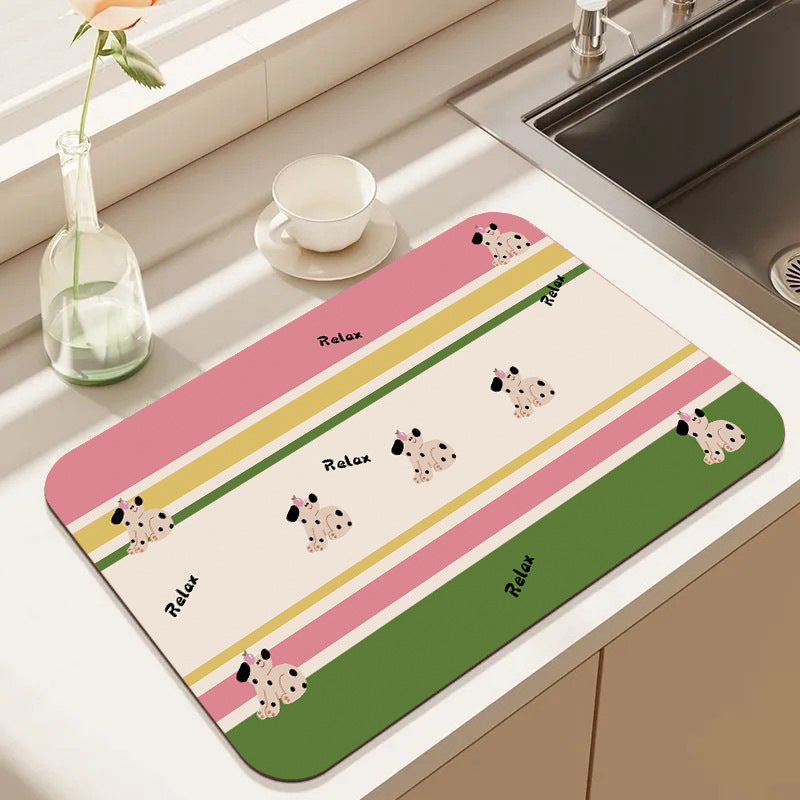 Cute Cartoon Food-Themed Kitchen Mat Acalora