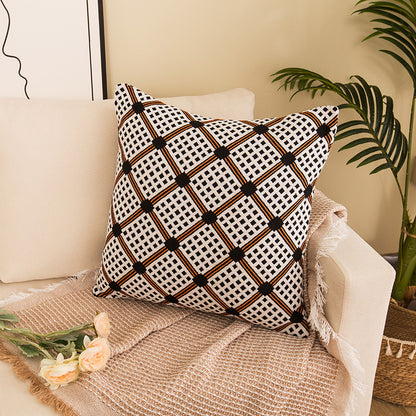 Decorative Dot Print Throw Pillow