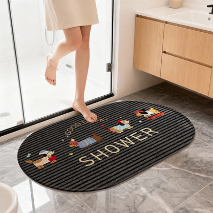 Cute Cartoon Cat Bath Mat