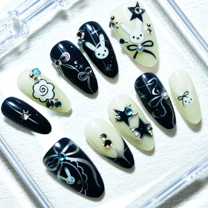 Artistic Themed Press-On Nails Acalora