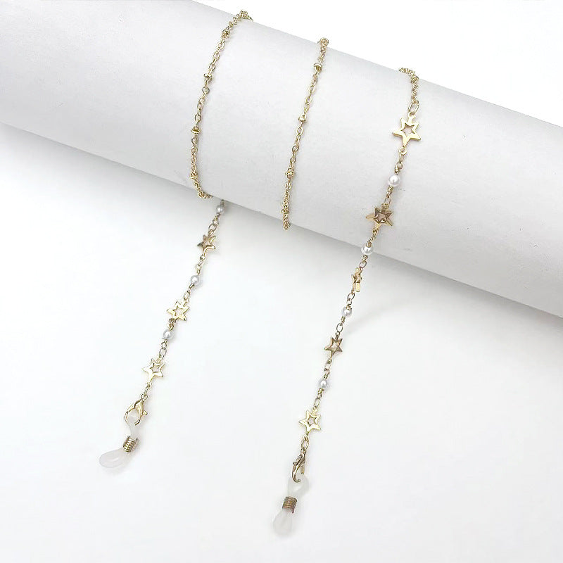 Star-Embellished Eyewear Retainer Chain Acalora