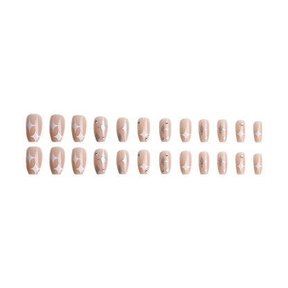 Creative Nail Art Set with Elegant Glitter Design Acalora
