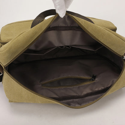 Stylish Canvas Briefcase Acalora
