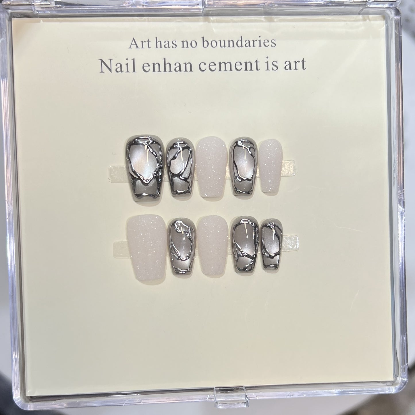 Themed Press-On Nail Art Set with Hello Kitty Designs Acalora